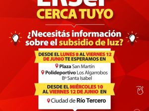 ERSeP realiza operativos para acceder a subsidios energéticos en Córdoba