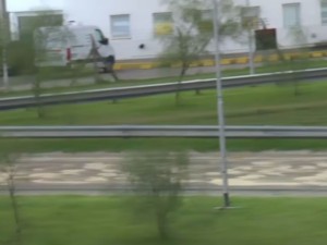 Derrame de aceite provocó un accidente y complicaciones de tránsito en la bajada a Circunvalación