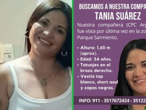 Buscan intensamente a Tania Suárez: desapareció el domingo en el Parque Sarmiento