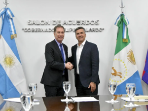 Diego Santilli se reunió con Zdero en Chaco para fortalecer apoyos a la reforma laboral