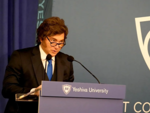 Javier Milei reafirmó en Nueva York su apoyo político a Estados Unidos e Israel