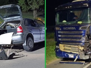 Choque fatal en Carnerillo: un automovilista murió tras colisionar con un camión
