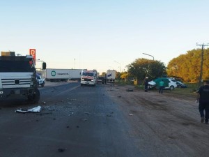 Choque frontal en la Ruta 158: un conductor murió en Carnerillo tras impacto con camión