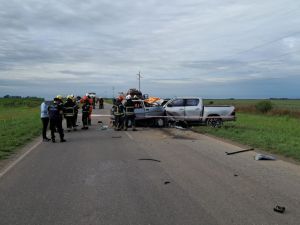 Choque frontal fatal en la Ruta 3: un hombre de 60 años murió cerca de Las Varillas