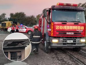 Incendio en un depósito ferroviario de Alta Córdoba: solo hubo daños materiales