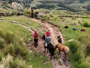 El DUAR rescató a un baqueano que quedó atrapado por la crecida en el Champaquí