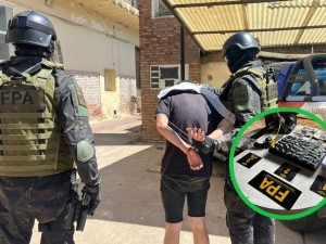 Golpe al narcotráfico en Freyre: caen dos jóvenes con droga y armas de fuego