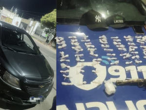 Detuvieron a tres hombres tras una persecución y secuestraron más de 200 dosis de cocaína en B° Sargento Cabral
