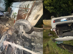 Una adolescente de 16 años chocó contra una vivienda en B° Residencial San Roque y dejó un niño herido