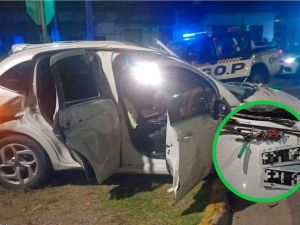 Persecución en Ruta A-73: circulaba a 141 km/h en un auto robado y chocó