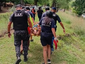 Rescate de un turista en La Olla: operativo de emergencia en el río de Santa Rosa