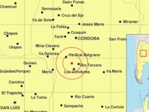 Temblor en Córdoba: sismo de 2.6 de intensidad sacudió a Río Tercero y Calamuchita