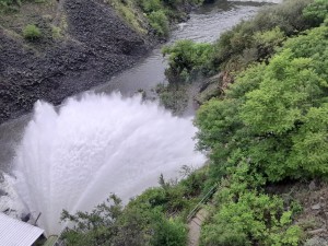 Las lluvias activaron la “cola de novia” en el Dique San Roque y atrajeron a turistas