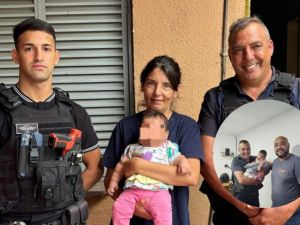 Policías reanimaron a una beba de tres meses tras un episodio de ahogamiento