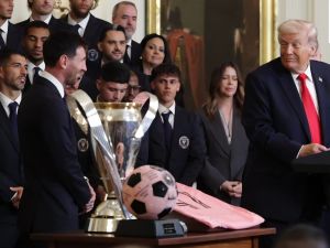 Messi asistió a la Casa Blanca en el homenaje al Inter Miami campeón de la MLS