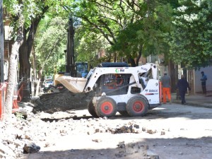Corte total en Ambrosio Olmos y Crisol por trabajos de bacheo